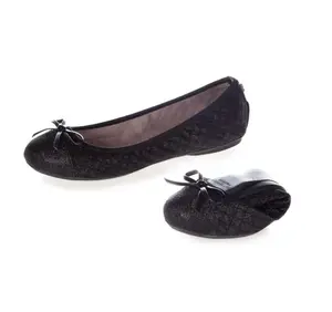 Soft foldable comfortable female PU leather ballet casual flats women