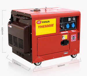 Générateur électrique portatif silencieux, 5kva, 6kva, pour moteur Diesel, refroidie à l'air - Product Image 2