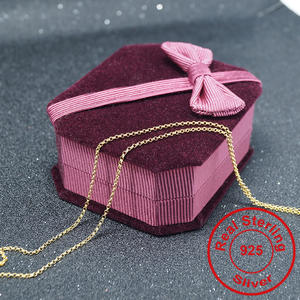 1.4-1.5มมเครื่องจักรทำ925โซ่เงินสเตอร์ลิงสร้อยคอเครื่องประดับแฟชั่น - Product Image 2