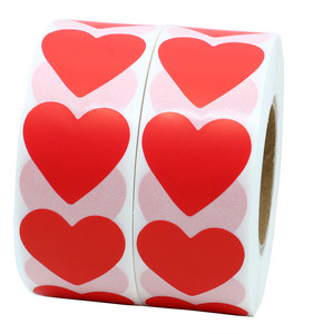 rojo pegatinas <span class=keywords><strong>de</strong></span> corazón <span class=keywords><strong>de</strong></span> Día <span class=keywords><strong>de</strong></span> San Valentín <span class=keywords><strong>de</strong></span> manualidades Scrapbooking 30mm etiqueta adhesiva 1.000 por rollo (1 rollo) - Product Image 4