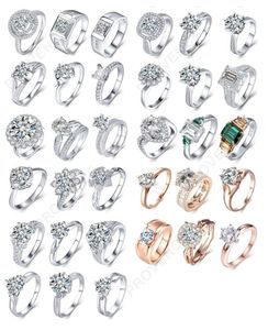 <span class=keywords><strong>18K</strong></span> 사우디 골드 fashional 보석 moissanite 다이아몬드 반지 약혼 - Product Image 6