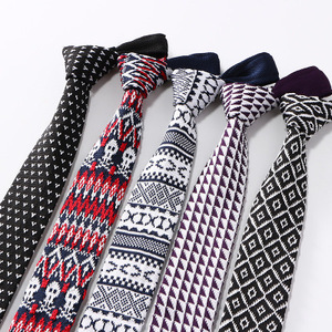 Vente en gros Ties039 Polyester <span class=keywords><strong>soie</strong></span> <span class=keywords><strong>tricot</strong></span> hommes <span class=keywords><strong>cravate</strong></span> 2018 nouvelle entreprise mariage Banquet décontracté <span class=keywords><strong>cravate</strong></span> - Product Image 3