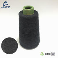 High Quality 14s Recycled Regenerated Blended Knitting Yarn Cone Cotton Blended Polyester Yarn for Weaving Socks
