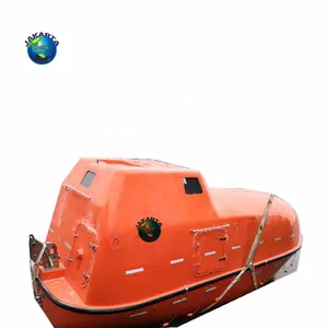 5M 26P FRP Marine Life Boat Used Totally Enclosed Lifeboat with Davit Price for Sale Lifesaving 10-70p