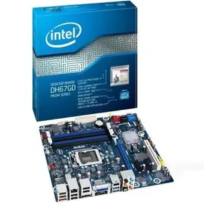 Intel original micro atx desktop motherboard di67gd com soquete lga 1155, em estoque