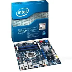 英特尔原装 Micro ATX 台式机主板 DH67GD，带 LGA 1155 插槽库存