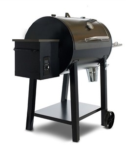 Barril de pellets de madera fumador del carbón de leña barbacoa parrillas con <span class=keywords><strong>ruedas</strong></span> para exterior patio trasero casa jardin - Product Image 3