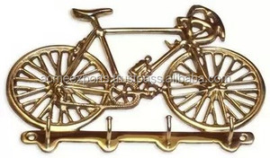 Vintage Bicycle Wall <b>Hook</b> for Bike Lovers Unique Design Brass <b>Coat</b> <b>Rack</b> for Home or Office Organization - Product Image 2