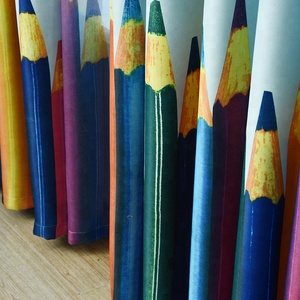 Rèm Cửa Sổ Bút Chì In Hình Bán Sỉ Rèm Cửa Cho Trẻ Em Trang Trí Phòng Khách Phòng Ngủ Màu Đen Cho Phòng Ngủ - Product Image 4