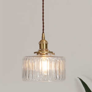 Europeo moderno soffiato a mano trasparente verde paralume in vetro lampadario - Product Image 1
