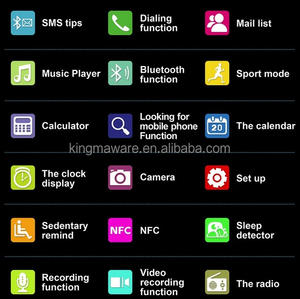 Inteligente bluetooth reloj Smartwatch GV18 con NFC cámara tarjeta SIM reloj de pulsera para IOS y Android - Product Image 6