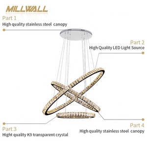 <span class=keywords><strong>Lampadario</strong></span> <span class=keywords><strong>a</strong></span> sospensione <span class=keywords><strong>a</strong></span> led di lusso moderno di alta qualità circle k9 - Product Image 3