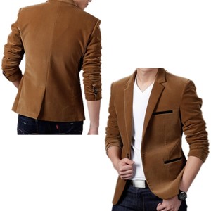 Ropa de primavera para hombre, Tops de moda, Blazer entallado, trajes informales de Color sólido para hombre, chaquetas de manga larga únicas de PANA con un solo botón - Product Image 3