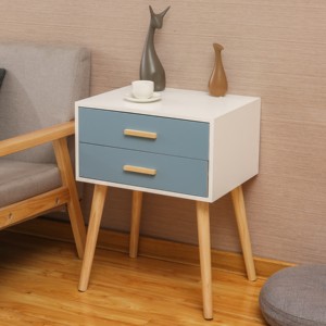 <span class=keywords><strong>Table</strong></span> de chevet avec pieds en bois, <span class=keywords><strong>Style</strong></span> industriel, fait à la main, mi-année