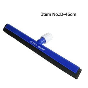 D45 commercial grade all purpose scratch resistant rubber blade floor squeegee with 47" handle