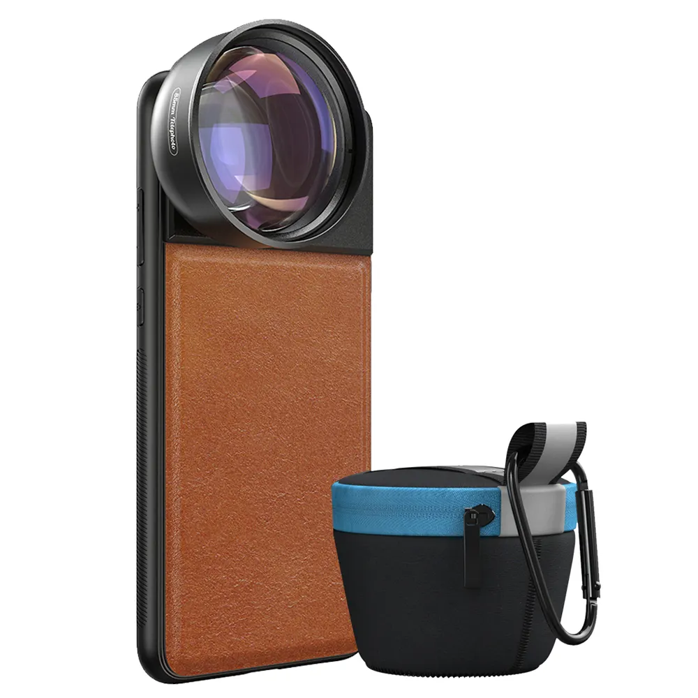 APEXEL Mobile Phone Camera Add on Portrait Lens, Fixed Focus 85mm Telephoto Lens for Smart Phones