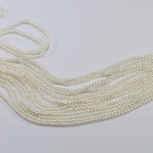 FEIRUN 2-3mm ronde AA + wit kleine size Natuurlijke Zoetwater Parels Strengen - Product Image 4