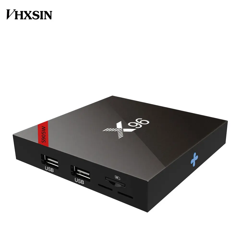 Original Amlogic S905W Quad-Core CPU 2GB RAM/16GB ROM Live TV Streaming MediaプレーヤーX96 Set Top Box WIFI 3D 4K Movies