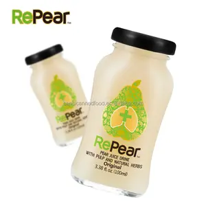 Urso de ervas naturais bebidas de suco, saudável e energia-pear vapor com açúcar em pedra