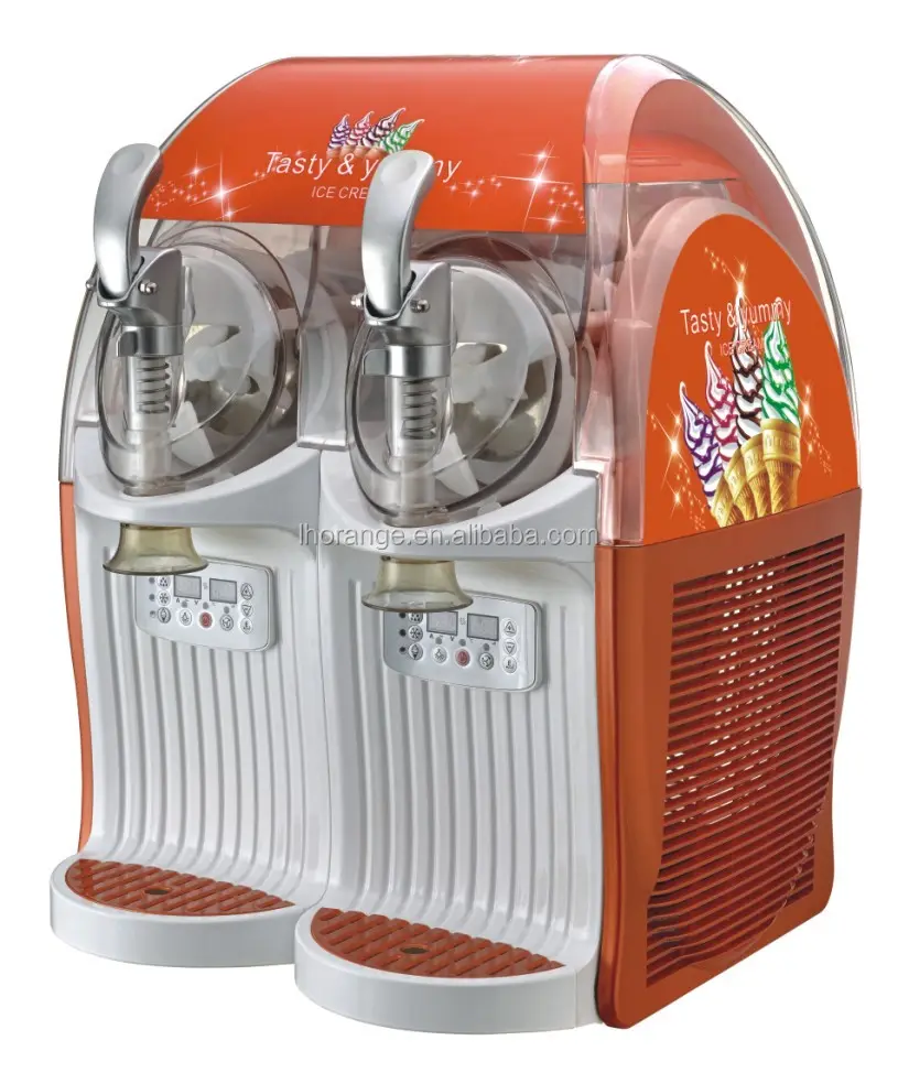 O serie frozen yogurt gelato macchina, piano modello, 3 sapori