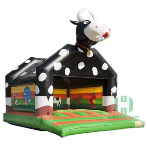 HI PVC commercial cow inflatable bouncer entertainment inflatable jumping castle for kids