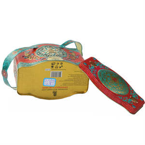 빈티지 꽃 디자인 보석 직사각형 상자 스토리지 케이스 핸들 주석 저장 상자 사탕 비스킷 포장 금속 상자 - Product Image 6