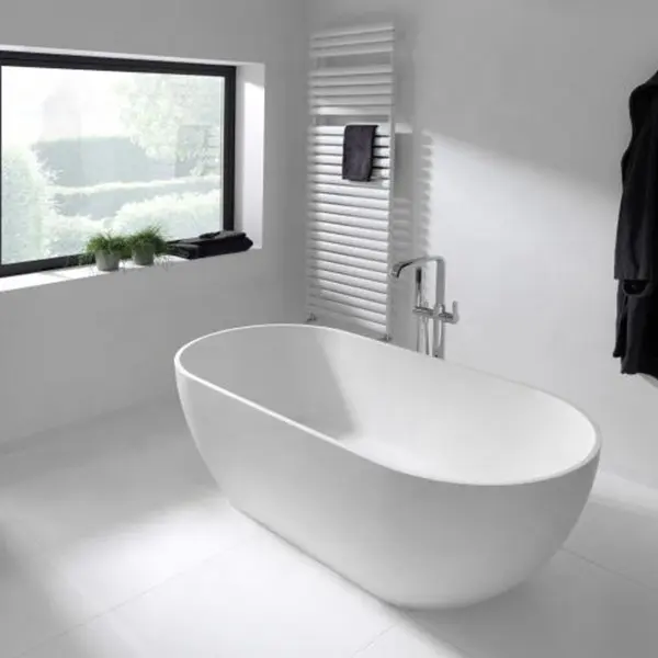 A buon mercato semplice rotondo moderno free standing bagno angolo acrilico piccola vasca da bagno