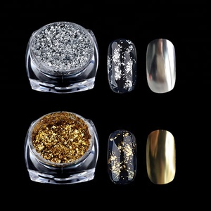 2017 BIN Shiny Silver Gold Pigment <strong>Chrome</strong> <strong>Nail</strong> <strong>Powder</strong> - Product Image 1
