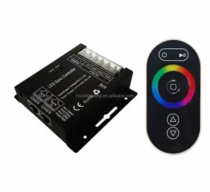 RF Rgb kablosuz dokunmatik panel gökkuşağı renk yüzük sync uzaktan kumanda RJ45 led denetleyici