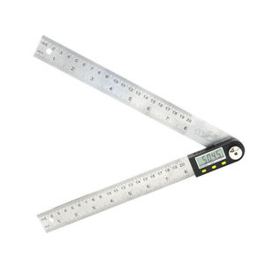 Saili Rapporteur Numérique Goniomètre En Acier Inoxydable Règle D'angle Numérique Jauge D'onglet Pratique Ruban À Mesurer Finder Mesures - Product Image 1