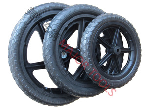 ホテルおよび業界向けの12インチ<span class=keywords><strong>PU</strong></span>フォームバランスバイクホイール12x1.75自転車ホイール