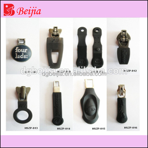 Custom Regular Puller Silicone <strong>Rubber</strong> Zipper <strong>Slider</strong> for Clothes or Bags - Product Image 2