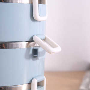 Hộp Cơm Trưa <span class=keywords><strong>3</strong></span> Lớp Bằng Thép Không Gỉ Hộp Cơm Trưa Có Vòng Đệm Silicon - Product Image 3