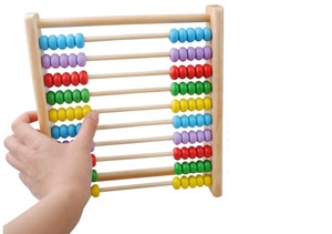 Giáo dục bằng gỗ đồ chơi Bằng Gỗ Hạt Bàn Tính Trẻ Em Tính Toán Đếm Khung trò chơi - Product Image 5