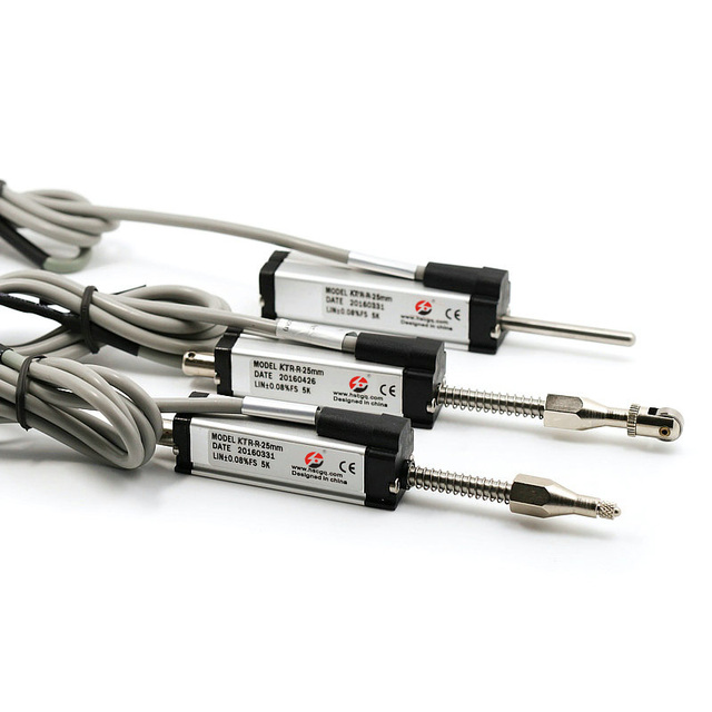 KTR 5mm - 100mm Miniature Self Return Spring Loaded Potentiometer Linear Position Transducer