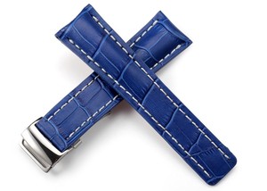 <span class=keywords><strong>Montre</strong></span> En <span class=keywords><strong>Cuir</strong></span> Bande pour Breitling De Luxe Bleu Royal <span class=keywords><strong>Bracelet</strong></span> Ceinture <span class=keywords><strong>Bracelet</strong></span> <span class=keywords><strong>Avec</strong></span> <span class=keywords><strong>Boucle</strong></span> <span class=keywords><strong>Déployante</strong></span> - Product Image 4