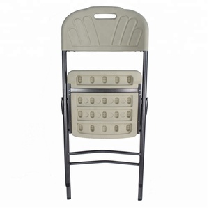 <span class=keywords><strong>Tavolo</strong></span> <span class=keywords><strong>e</strong></span> Sedia Pieghevoli in Plastica Bianca Moderna per Esterni, <span class=keywords><strong>Giardino</strong></span> <span class=keywords><strong>e</strong></span> Hotel - Product Image 4