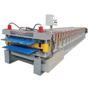 Double Layer Zinc Plate Rolling Machine For Making Roof Sheets preis