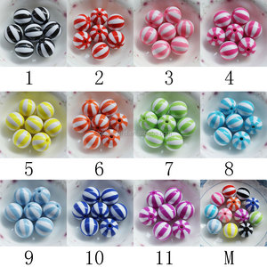 Abalorios redondos <span class=keywords><strong>de</strong></span> resina para hacer joyas, abalorios <span class=keywords><strong>de</strong></span> melón <span class=keywords><strong>de</strong></span> colores surtidos <span class=keywords><strong>de</strong></span> 12mm, 16mm y 20mm, Bola <span class=keywords><strong>de</strong></span> sandía, cabujón para manualidades DIY, venta al por mayor - Product Image 6
