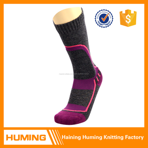 Unisex nuevo acolchado tarining lana merino calcetines de esquí personalizado - Product Image 1