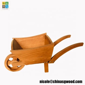 Herramienta de jardín carretilla de madera carro de heno/<span class=keywords><strong>maceta</strong></span> de madera para jardín - Product Image 2