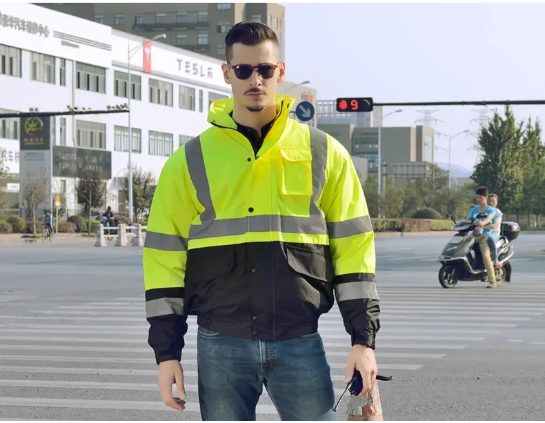 Veste de sécurité avec bandes réfléchissantes, blouson de travail de haute qualité, de chine, nouveau style 2019