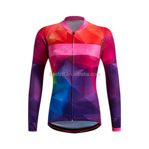 Kit Jersey di Riciclaggio <span class=keywords><strong>Manica</strong></span> <span class=keywords><strong>Lunga</strong></span> Estate femminile Jersey Kit <span class=keywords><strong>Ciclismo</strong></span> Jersey ed I Pantaloni per Le Donne - Product Image 1