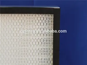 99.99% H13 14 Fiberglass Mini-pleat Hepa Filter For Cleanroom With Merv 19 20