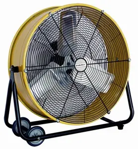 Yüksek hızlı Metal soğutma hava depo garaj atölye kullanımı eğilebilir doğrudan tahrik endüstriyel davul Fan