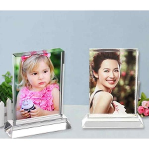 Cadre photo en cristal de verre vierge de sublimation de BSJ-08A de décoration intérieure pour les affaires/mariage/cadeaux de mémoire - Product Image 3