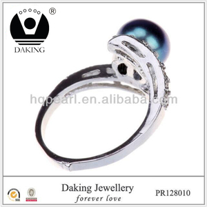 Mayor del estilo árabe moda anillo Moti perla anillo de boda nuevo modelo - Product Image 3