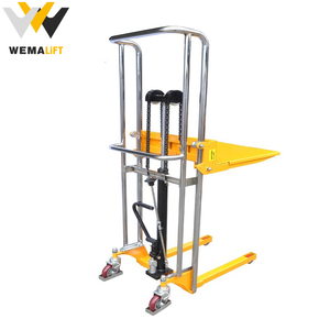 Carretilla elevadora hidráulica de fácil operación, 400KG, Mini apilador manual pequeño con batería de mantenimiento gratis - Product Image 3