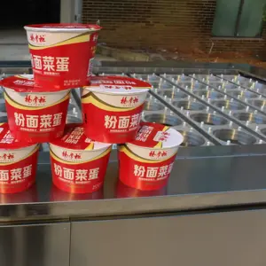 IN-LINE Ramen Instan Mangkuk Mie/Paper CUP Mesin Kemasan