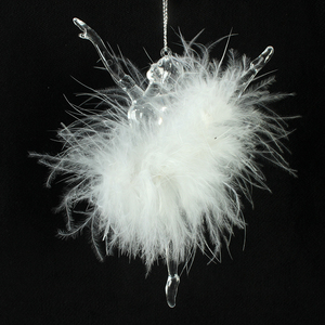 Bolas famosas, adorno de plumas de wuth para decoración de árbol de Navidad - Product Image 4